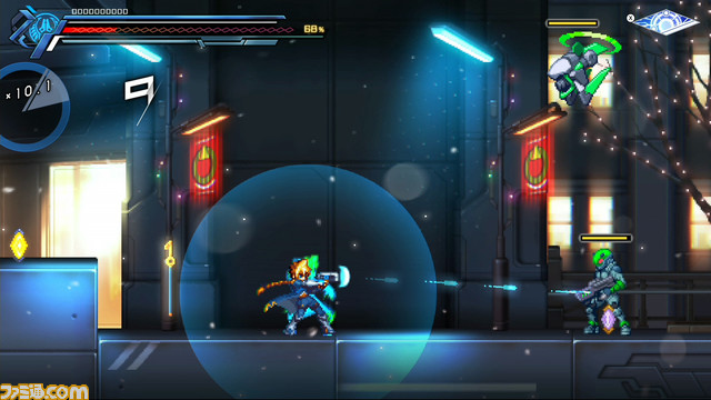 新作『蒼き雷霆 ガンヴォルト 鎖環』(Switch)ゲームシステムやボスなどの新情報が公開。東京、大阪で店頭体験会の開催も決定