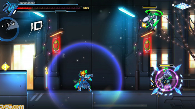 新作『蒼き雷霆 ガンヴォルト 鎖環』(Switch)ゲームシステムやボスなどの新情報が公開。東京、大阪で店頭体験会の開催も決定