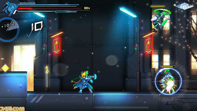 新作『蒼き雷霆 ガンヴォルト 鎖環』(Switch)ゲームシステムやボスなどの新情報が公開。東京、大阪で店頭体験会の開催も決定