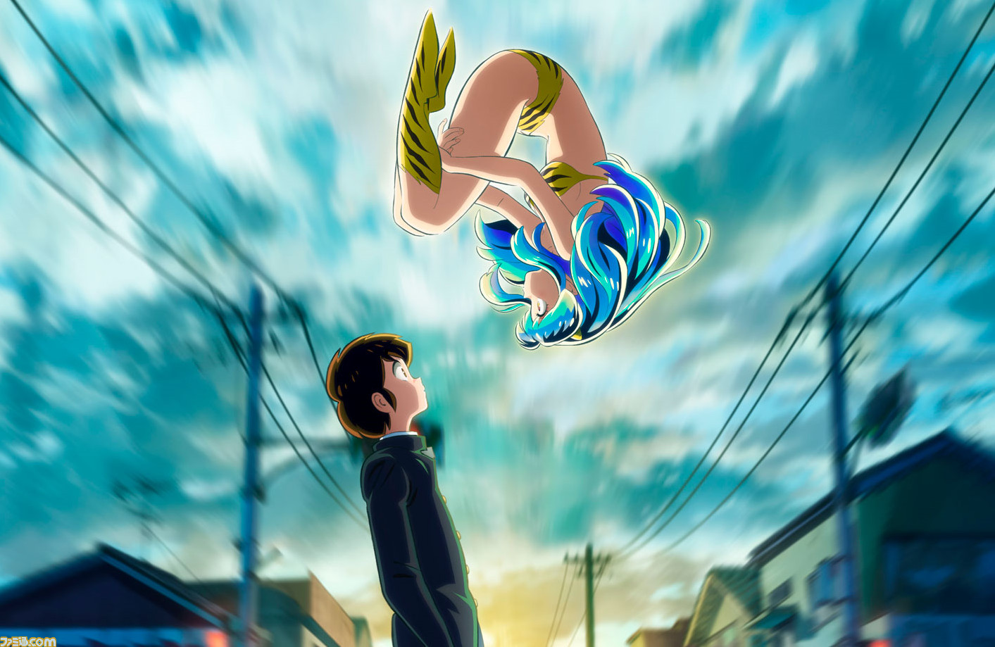 アニメ うる星やつら 10月に放送決定 あたるとラムが見つめ合うキービジュアルとpvが解禁 チェリー役は高木渉 サクラ役は沢城みゆきに決定 ゲーム エンタメ最新情報のファミ通 Com