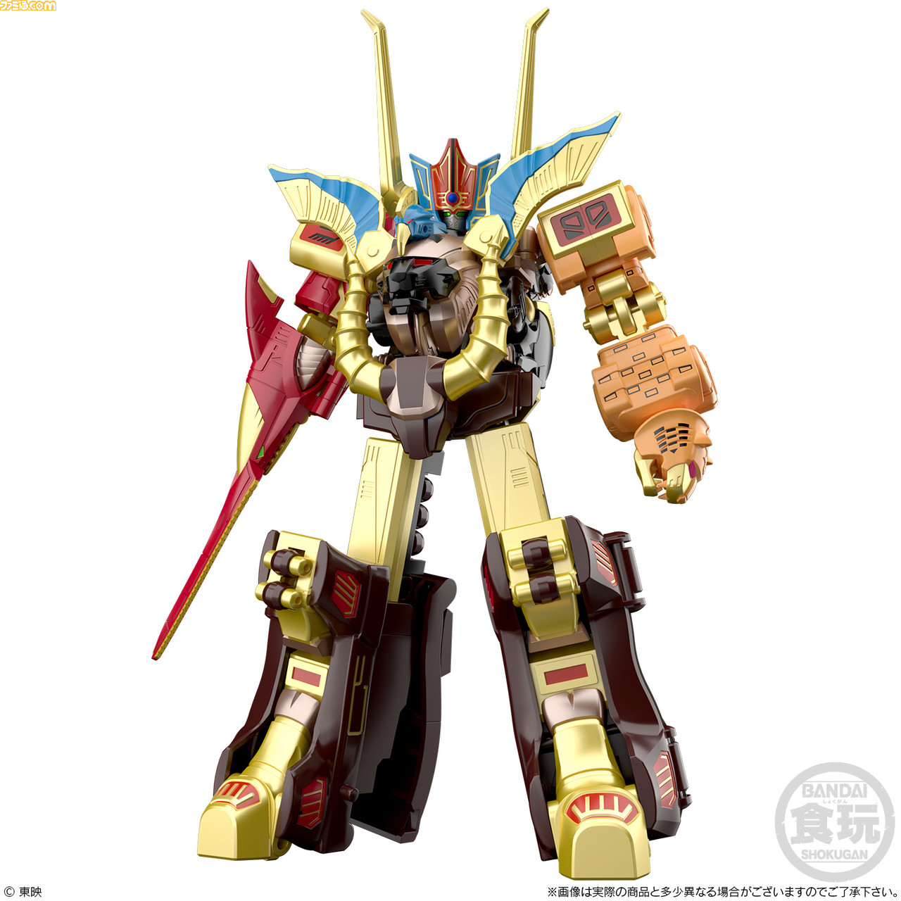 百獣合体 ガオゴッドが食玩プラキット“SMP”に登場。『勇者特急