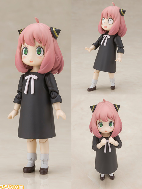 【フッ】『スパイファミリー』アーニャの可動フィギュアが登場。余裕の笑みや驚き顔など劇中さながらの顔芸も楽しめる!