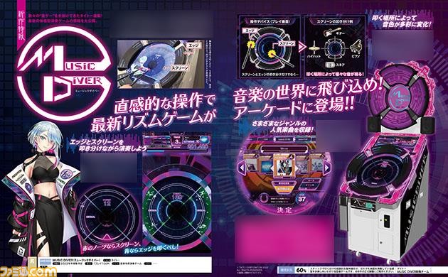 『MUSIC DIVER(ミュージックダイバー)』タイトーが手掛ける音楽体感演奏ゲームの情報を先行プレイレビューとともに掲載【先出し週刊ファミ通】