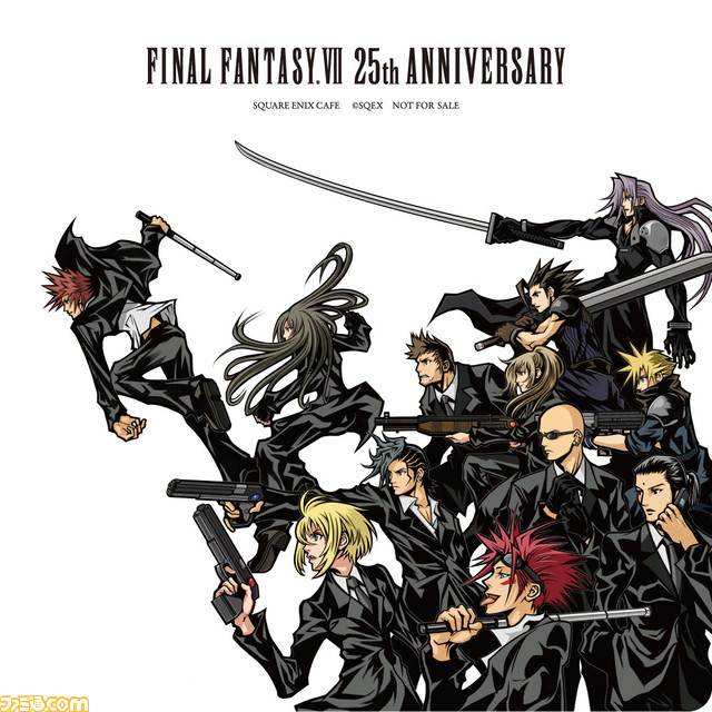 『FF7』25周年記念コラボカフェ開催。コラボフード&ドリンクが楽しめるほか、メニュー注文でコースターやランチョンマットをプレゼント! 予約は5/27より