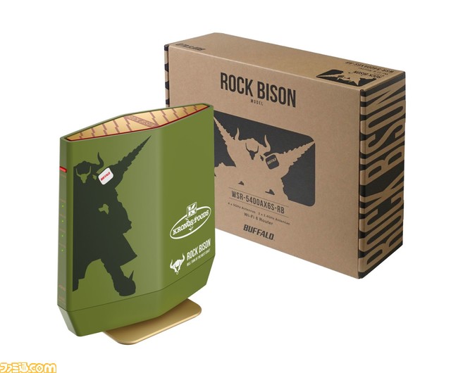 『タイバニ2』ロックバイソンをイメージしたWi-Fiルーターが6月9日に発売。シルエットやクロノスフーズのロゴがデザイン