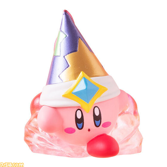 『星のカービィ』ファイア、ボム、トルネイド、エンジェルをコピーしたカービィが立体化。クリア素材のエフェクトがついたスペシャル仕様のカプセルトイが登場