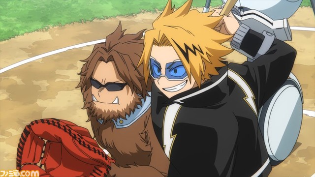 アニメ『ヒロアカ』“HLB”と“笑え!地獄のように”の先行カットが解禁。初登場のシシドとミスター・スマイリーのデザインとキャスト情報も公開