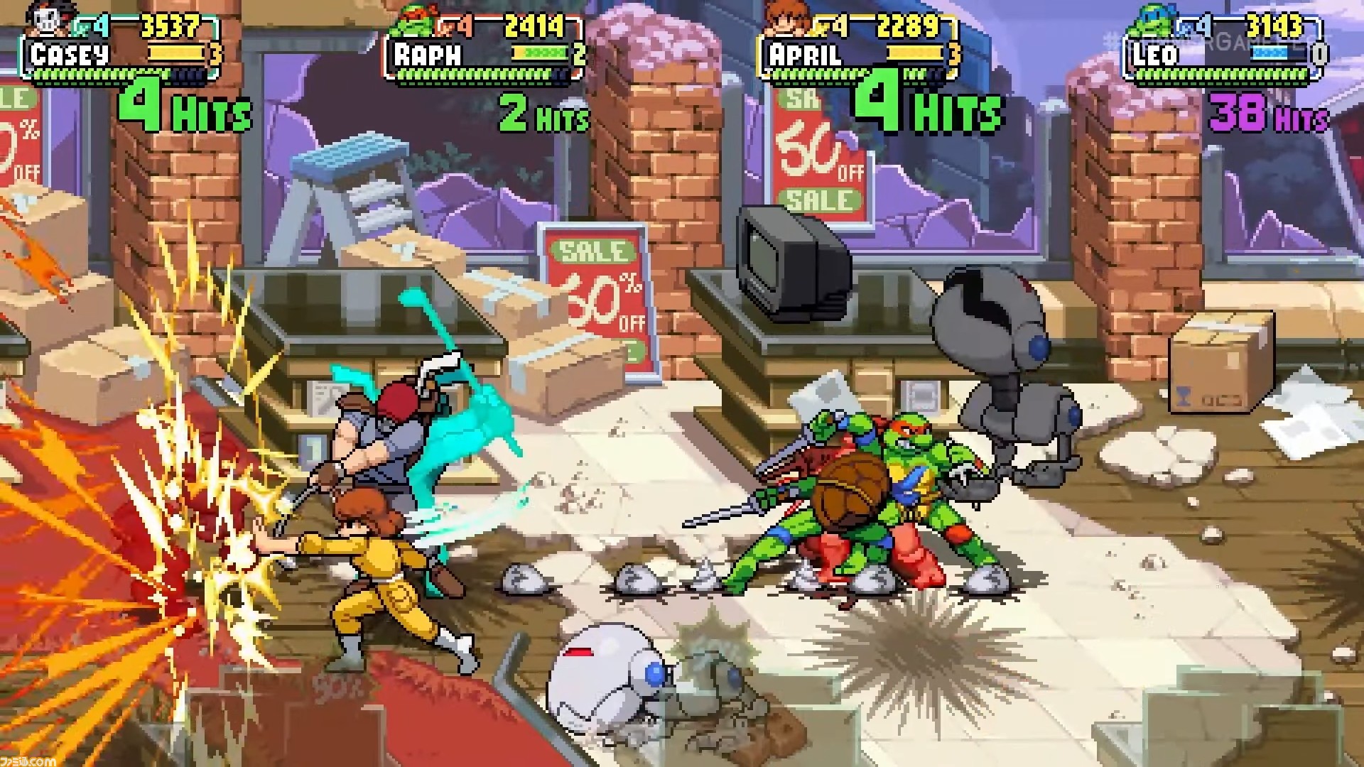 タートルズの新作ゲーム『Teenage Mutant Ninja Turtles
