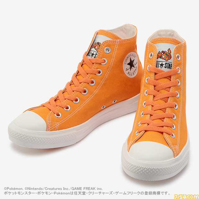 『ポケモン』ピカチュウやイーブイたちをイメージしたコンバースが本日（6/10）発売。各ポケモンのドット絵がプリントされた商品