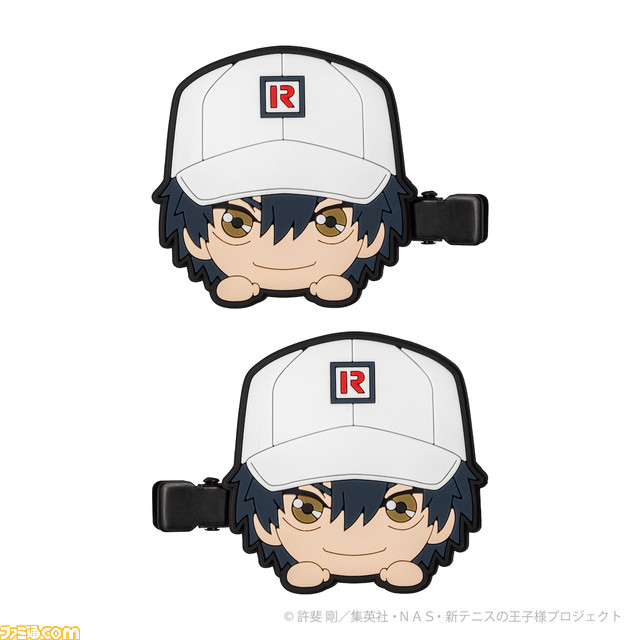 『新テニスの王子様』の前髪クリップとヘアゴムが6月17日に発売。髪以外にもバッグなどにアクセサリーとして付けることも可能