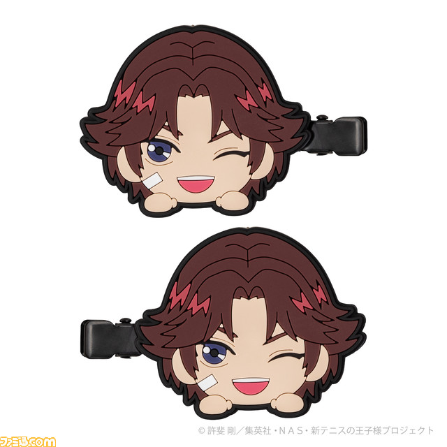 『新テニスの王子様』の前髪クリップとヘアゴムが6月17日に発売。髪以外にもバッグなどにアクセサリーとして付けることも可能