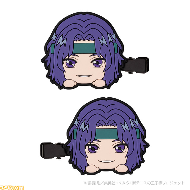 『新テニスの王子様』の前髪クリップとヘアゴムが6月17日に発売。髪以外にもバッグなどにアクセサリーとして付けることも可能
