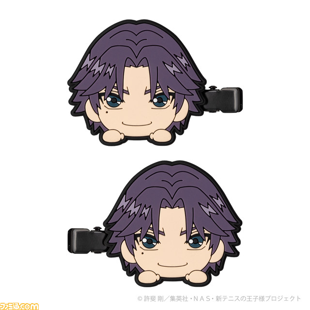 『新テニスの王子様』の前髪クリップとヘアゴムが6月17日に発売。髪以外にもバッグなどにアクセサリーとして付けることも可能