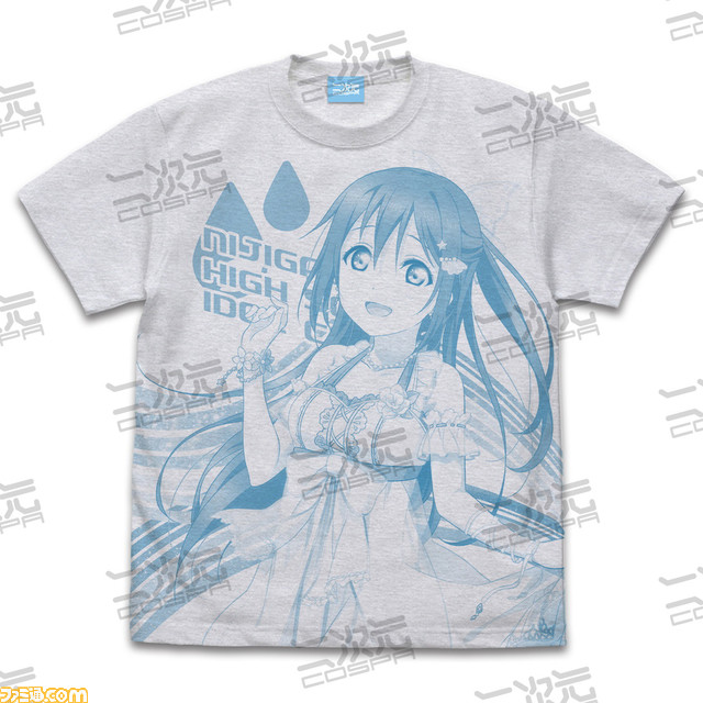 『ラブライブ！虹ヶ咲』各メンバーが全面にデザインされたTシャツが予約受付中。上原歩夢や中須かすみ、桜坂しずくなど全12種がラインアップ