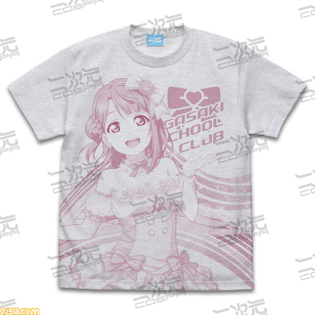 『ラブライブ！虹ヶ咲』各メンバーが全面にデザインされたTシャツが予約受付中。上原歩夢や中須かすみ、桜坂しずくなど全12種がラインアップ