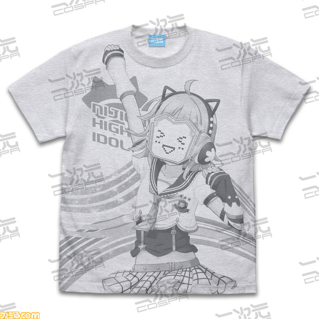 『ラブライブ！虹ヶ咲』各メンバーが全面にデザインされたTシャツが予約受付中。上原歩夢や中須かすみ、桜坂しずくなど全12種がラインアップ