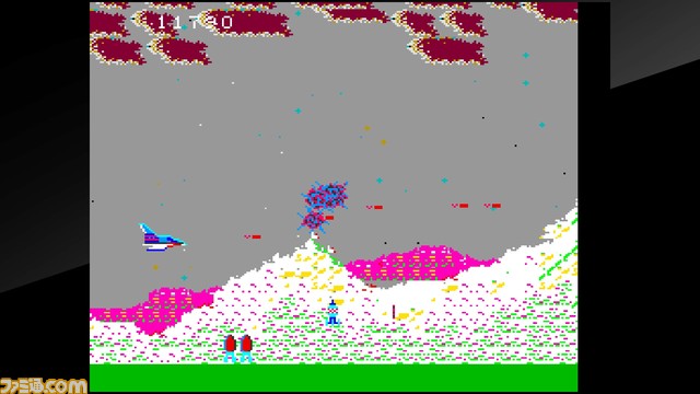 『アケアカ スペースシーカー』が6月16日に配信。マップ、敵空軍、敵機動要塞の3つのシーンに分かれて脱出を目指すシューティングゲーム