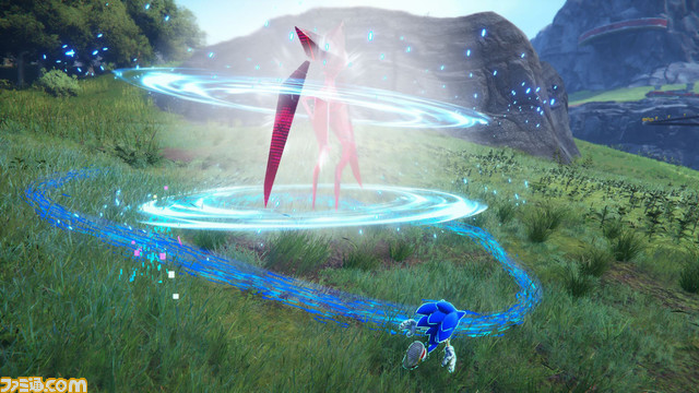 『ソニックフロンティア』オープンワールド型マップを全方位に駆け巡る! バトル、謎解き、電脳空間、謎の少女セージと、ハイスピードアクションがさらに進化