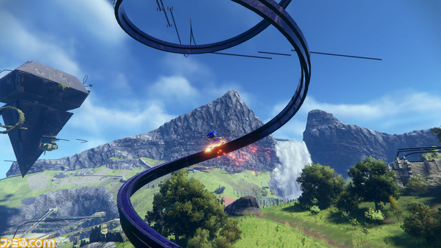 『ソニックフロンティア』オープンワールド型マップを全方位に駆け巡る! バトル、謎解き、電脳空間、謎の少女セージと、ハイスピードアクションがさらに進化