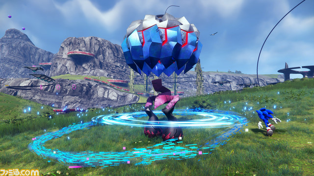 『ソニックフロンティア』オープンワールド型マップを全方位に駆け巡る! バトル、謎解き、電脳空間、謎の少女セージと、ハイスピードアクションがさらに進化