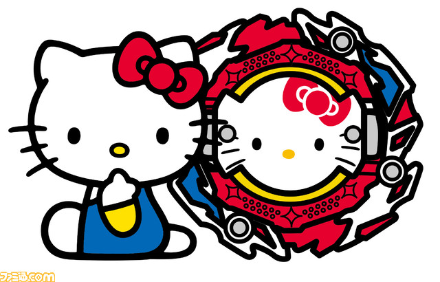 “ハローキティ”デザインのベイブレードが9月17日に発売。プリティーなお顔を中央にドドン!とデザイン。バトルでもちゃんと強い