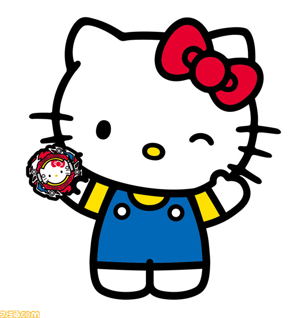 “ハローキティ”デザインのベイブレードが9月17日に発売。プリティーなお顔を中央にドドン!とデザイン。バトルでもちゃんと強い