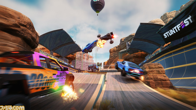 運転席からドライバーが飛び出すレースゲーム『Stuntfest - World Tour』が発売決定。アナウンスメントトレーラーを公開