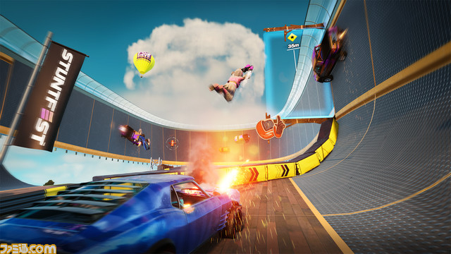 運転席からドライバーが飛び出すレースゲーム『Stuntfest - World Tour』が発売決定。アナウンスメントトレーラーを公開