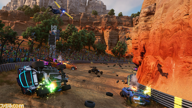 運転席からドライバーが飛び出すレースゲーム『Stuntfest - World Tour』が発売決定。アナウンスメントトレーラーを公開