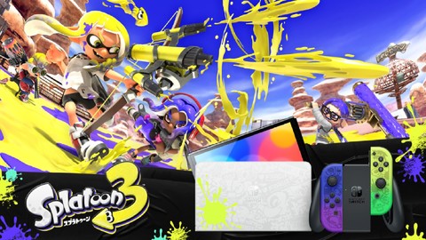 スプラトゥーン3』エディションのSwitch（有機ELモデル）抽選販売が 