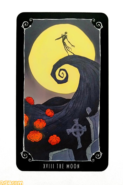 『ナイトメアー・ビフォア・クリスマス』の不気味でかわいい世界観がタロットカードに。基本知識やカード解説、占いかたを記載した読みやすい解説書付き