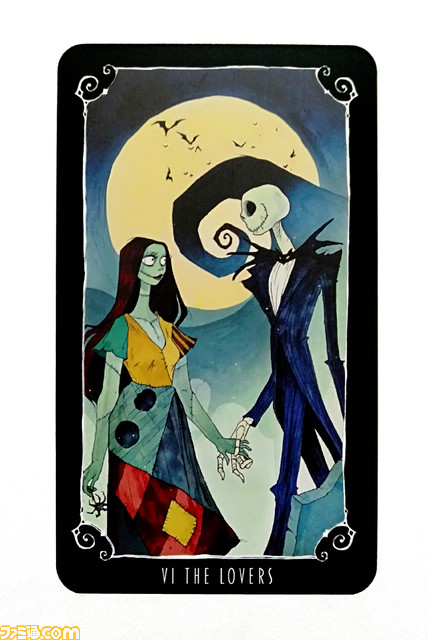 『ナイトメアー・ビフォア・クリスマス』の不気味でかわいい世界観がタロットカードに。基本知識やカード解説、占いかたを記載した読みやすい解説書付き