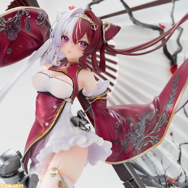 『アズールレーン』軽巡洋艦・肇和のスケールフィギュアが登場。少しムッとしたキュートな表情で可憐な姿の、台座を含めた約28cmの大ボリュームフィギュア
