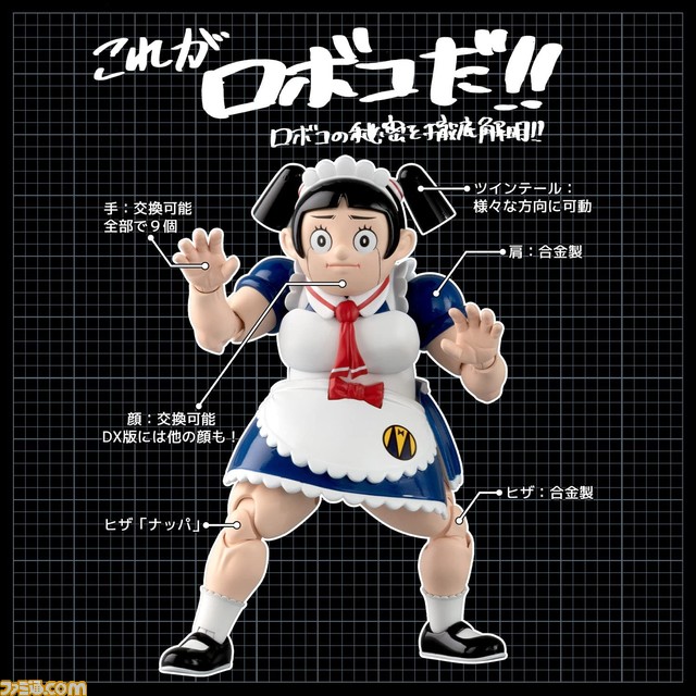 『僕とロボコ』よりロボコが合金フィギュアになって登場。領域を展開しそうな手などオプションパーツが充実【フィギュアでもヒザがナッパ】