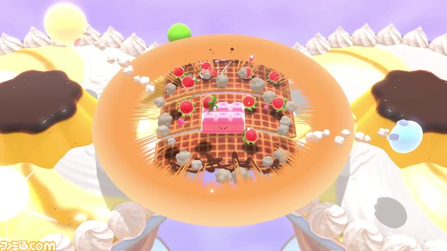 Switch『カービィのグルメフェス』が2022年夏に配信。カービィが食べ物の姿に変身する“コピーフード能力”などが登場する対戦アクションゲーム