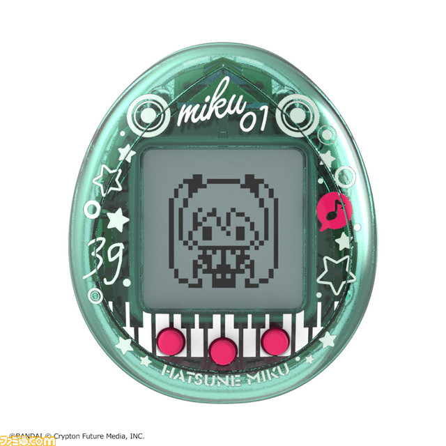 “初音ミク”×『たまごっち』のコラボ商品“初音ミクっち”の予約受付が開始。