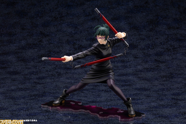 『呪術廻戦』禪院真希が1/8スケールでフィギュア化。「これを使うのは 胸糞悪ィけどな」と言いながら“游雲”を構える姿を再現