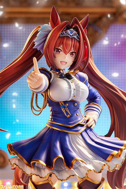 『ウマ娘』勝負服姿のダイワスカーレットが1/7スケールで立体化。躍動感あるツインテールやティアラ等の装飾品、抜群のプロポーションなど忠実に再現