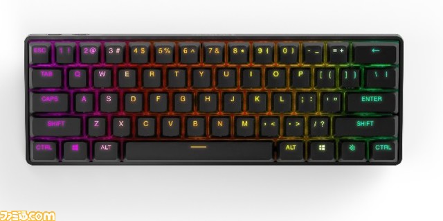 Steelseriesから従来比60％小型化でコンパクトなキーボード“Apex Pro Mini”が8月5日に発売。無線タイプも9月より登場
