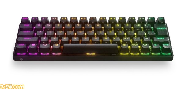 Steelseriesから従来比60％小型化でコンパクトなキーボード“Apex Pro Mini”が8月5日に発売。無線タイプも9月より登場