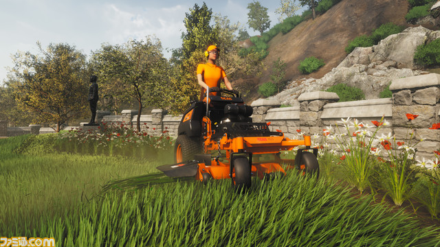 芝刈り機シミュレーター『Lawn Mowing Simulator』PC版がEpic Games Storeで8月5日まで無料配布中。芝を刈る達成感がクセになる!