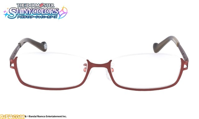 『シャニマス』桑山千雪モデルのメガネが予約受付中。“ワン・モア・フラワリング”イメージの赤色のアンダーリム仕様