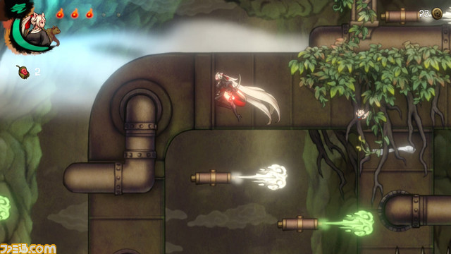 2Dアクション『閻魔 : ツバキ伝』がSteamで配信開始。半妖の女退魔師・ツバキとなり幻想的な地下迷宮を探索しよう