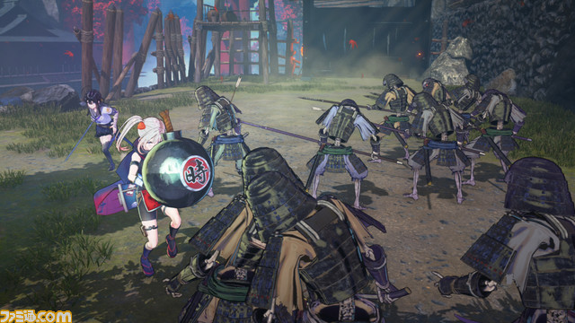 ガールズ侍アクション『サムライメイデン』今冬発売決定。亡者が蔓延る本能寺地下冥界を“侍JK・紬”が3人の乙女忍者とともに駆け抜ける