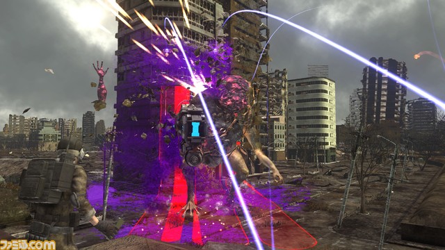 『地球防衛軍6』巨大な武器を装備して戦う二刀装甲兵“フェンサー”と通信ユニットを装備した空爆誘導兵“エアレイダー”の武器が公開