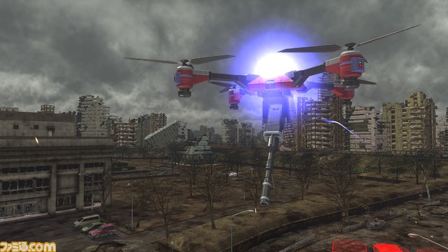 『地球防衛軍6』巨大な武器を装備して戦う二刀装甲兵“フェンサー”と通信ユニットを装備した空爆誘導兵“エアレイダー”の武器が公開