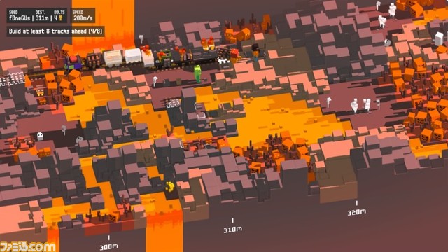 PC版『Unrailed!』がEpic Games Storeで8月12日まで無料配布中。線路を敷いて列車を走らせていく最大4人で遊べる協力型パーティゲーム