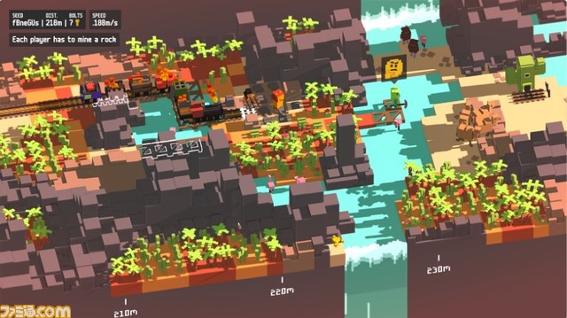 PC版『Unrailed!』がEpic Games Storeで8月12日まで無料配布中。線路を敷いて列車を走らせていく最大4人で遊べる協力型パーティゲーム