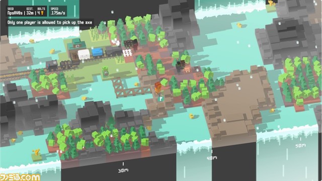 PC版『Unrailed!』がEpic Games Storeで8月12日まで無料配布中。線路を敷いて列車を走らせていく最大4人で遊べる協力型パーティゲーム