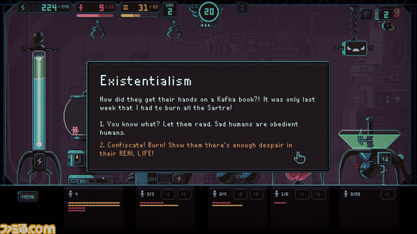 Steam版『Despotism 3k』が8月12日まで無料配布。AIが人類を支配してエネルギーを作るために働かせる、ブラックユーモア溢れるシミュレーションゲーム